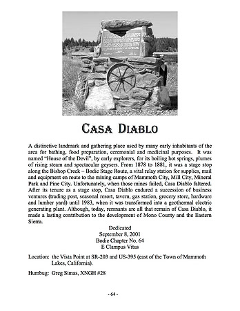Casa Diablo - 9/8/01