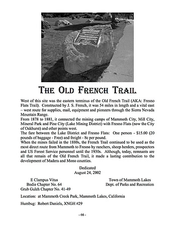 Old French Trail - 8/24/02