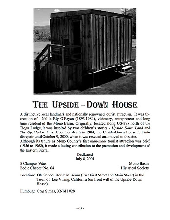 Upside-Down House - 7/8/01