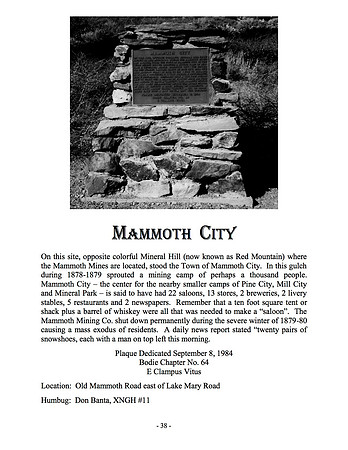 Mammoth City - 9/8/84