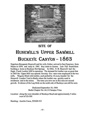 Site of Hunewill's Upper Sawmill - 1863 - 9/10/88