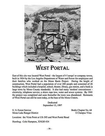 West Portal - 9/13/97
