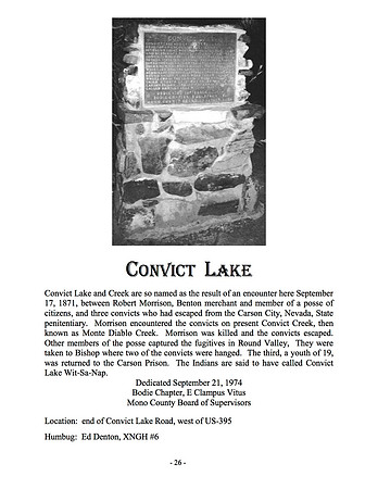 Convict Lake - 9/21/74