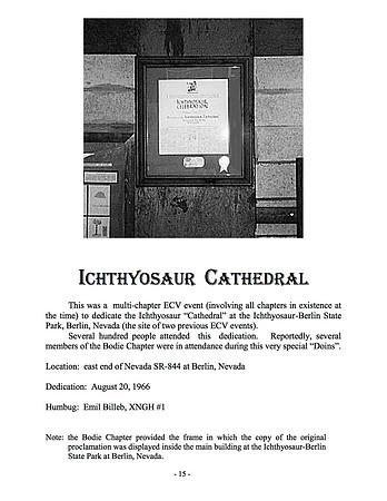 Ichthyosaur Cathedral - 8/20/66