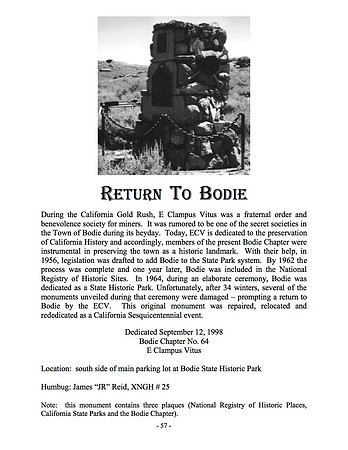 Return to Bodie - 9/12/98