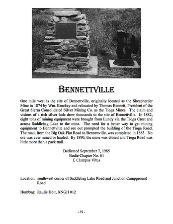 Bennettville - 9/8/85